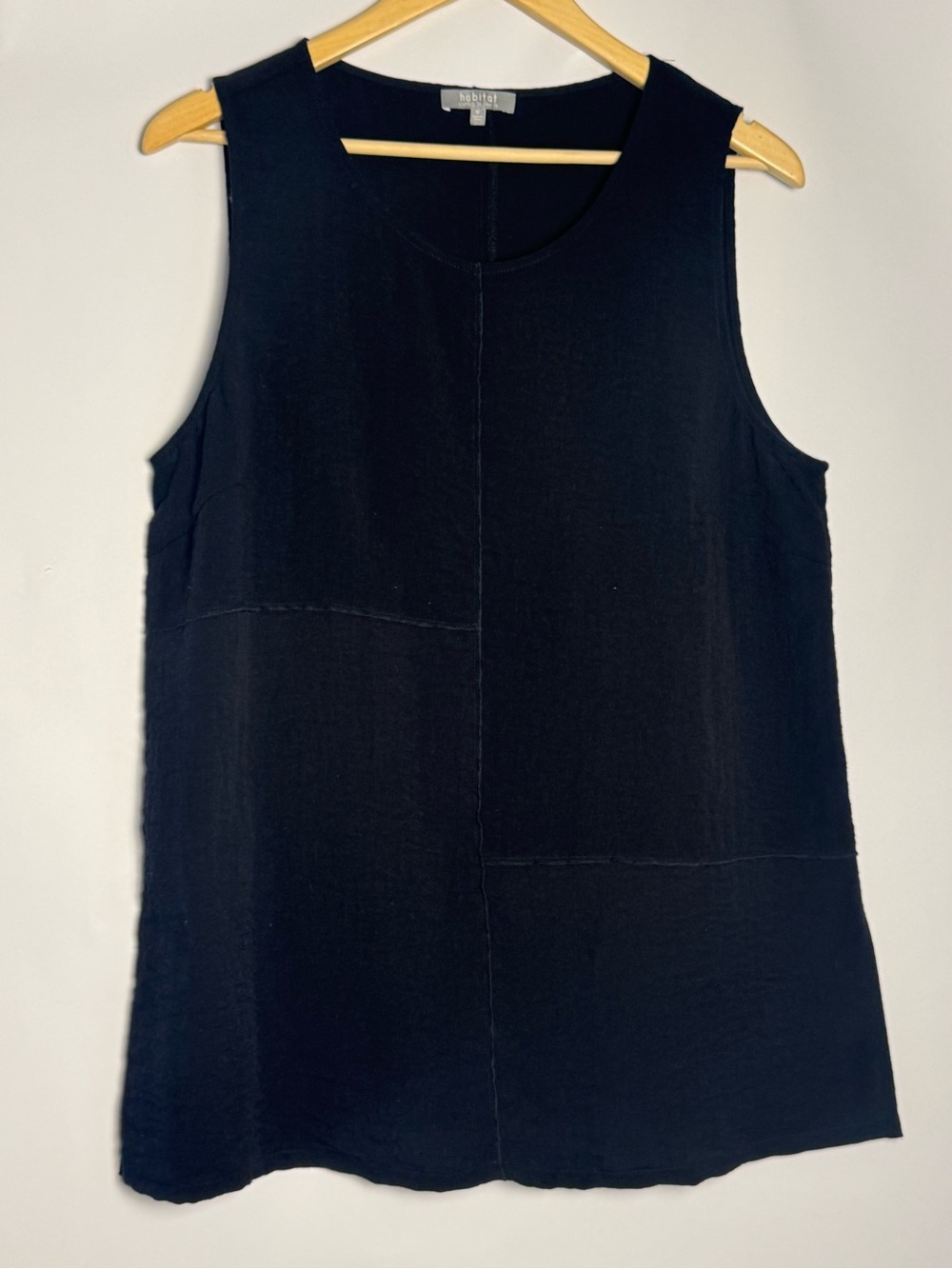 Habitat Sleeveless Black Tunic Top - Medium